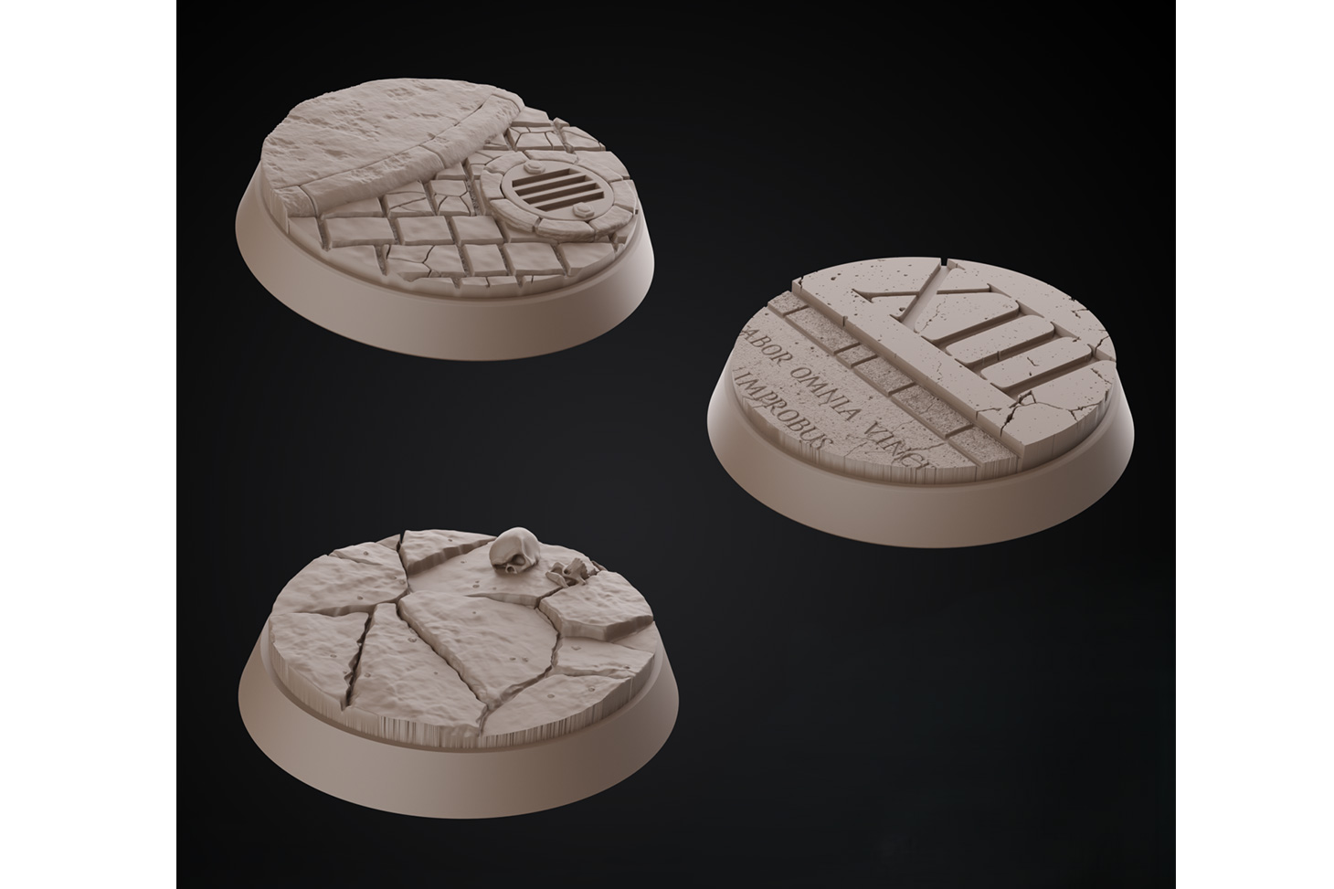 Prototype des socles conçus par Battlebase Factory