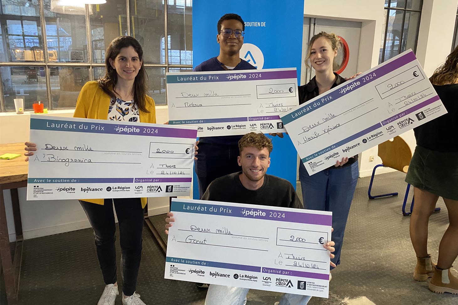 Lauréats du prix des jeunes entrepreneurs 2024