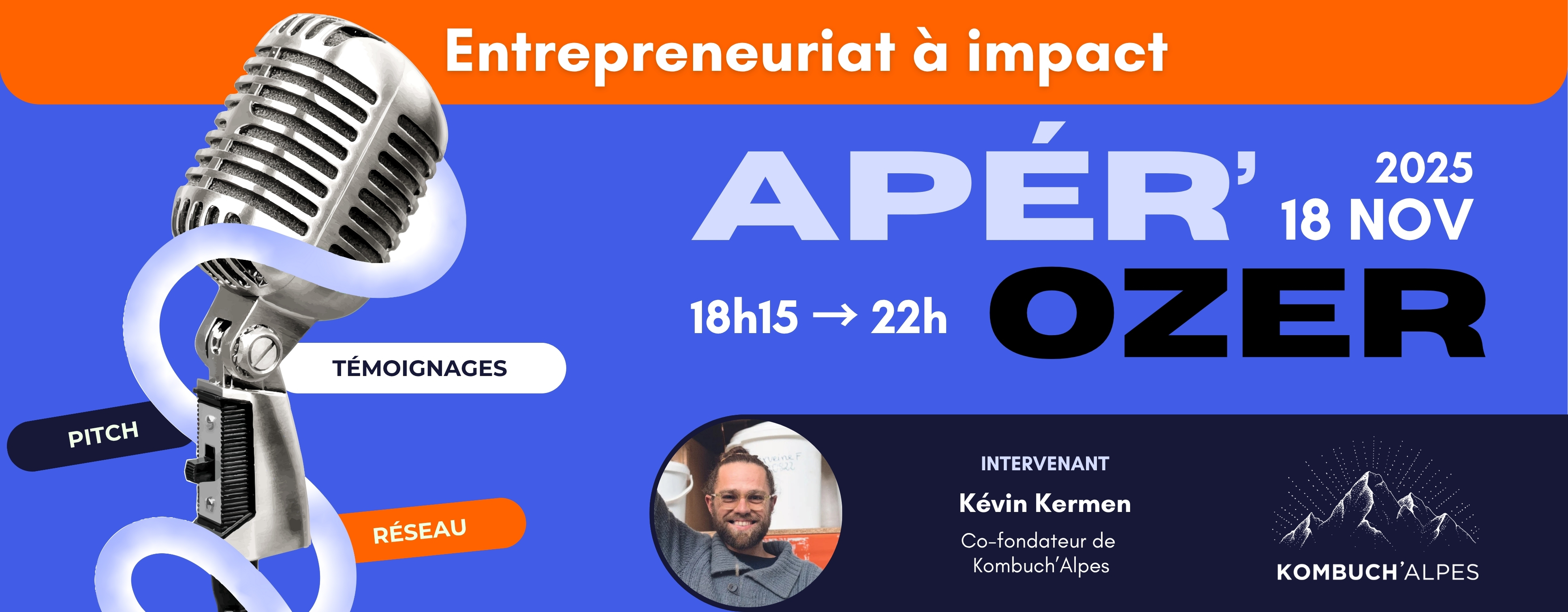 Apér'ozer novembre 2025 : entrepreneur à impact